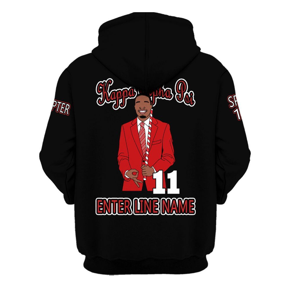 Ireishprint ΚΑΨ Custom Chapter Shirt, Personalized Black Shirt ΚΑΨ 1911 Fraternity Hoodie