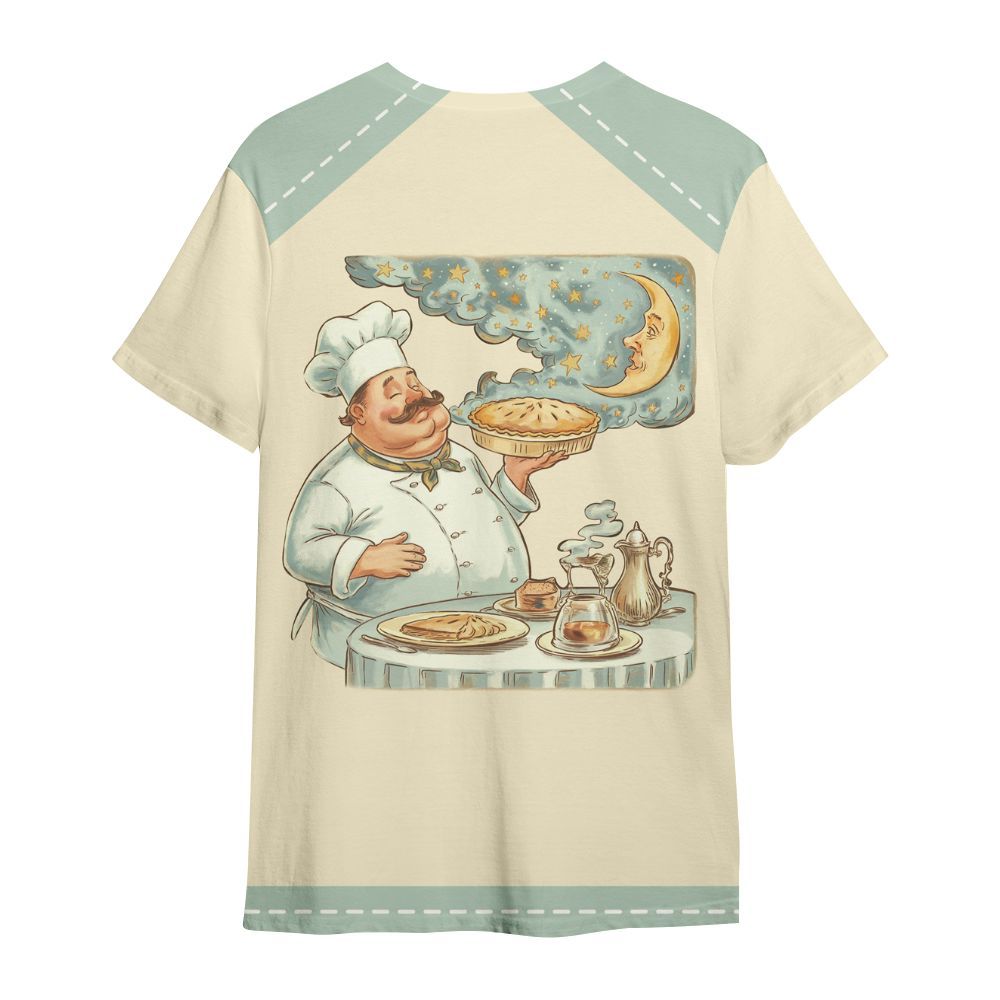 Amare Box Cooking Shirt, Celestials Vintage Moon Chef, Funny Cook, Chef Shirt, Baking Shirt, Cook Lover, Custom Name Gift Shirt For Chef All Over Print Unisex Shirt