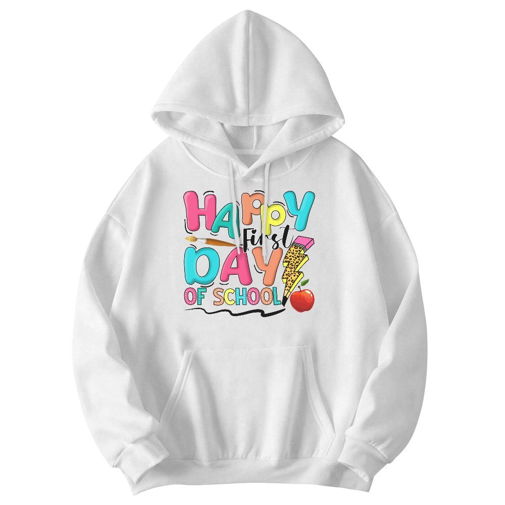 Amare Box Teacher Happy First Day Of School Shirt, Teacher Back To School Shirt, Funny Teacher Quotes Gift Unisex Hoodie