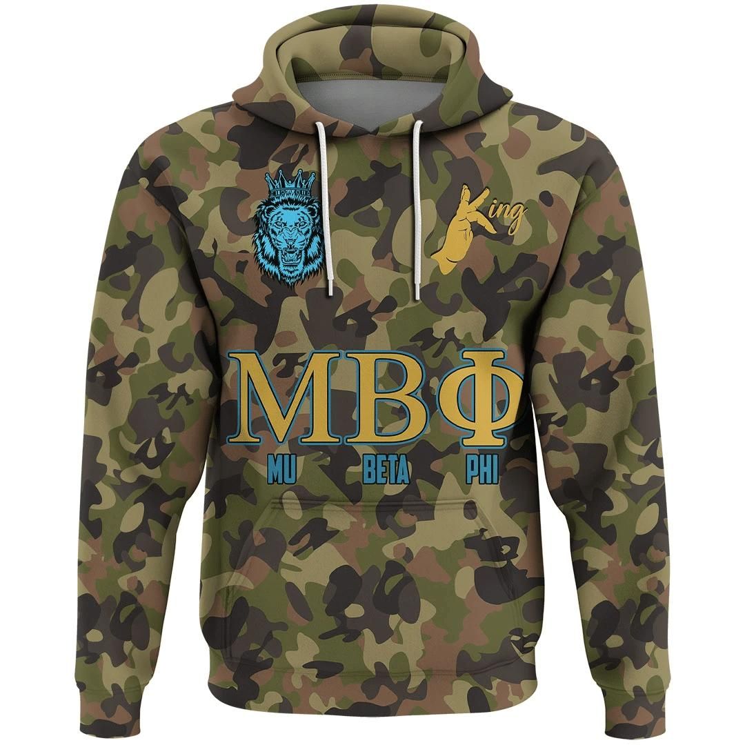 Africa Mu Beta Phi Camo Hoodie