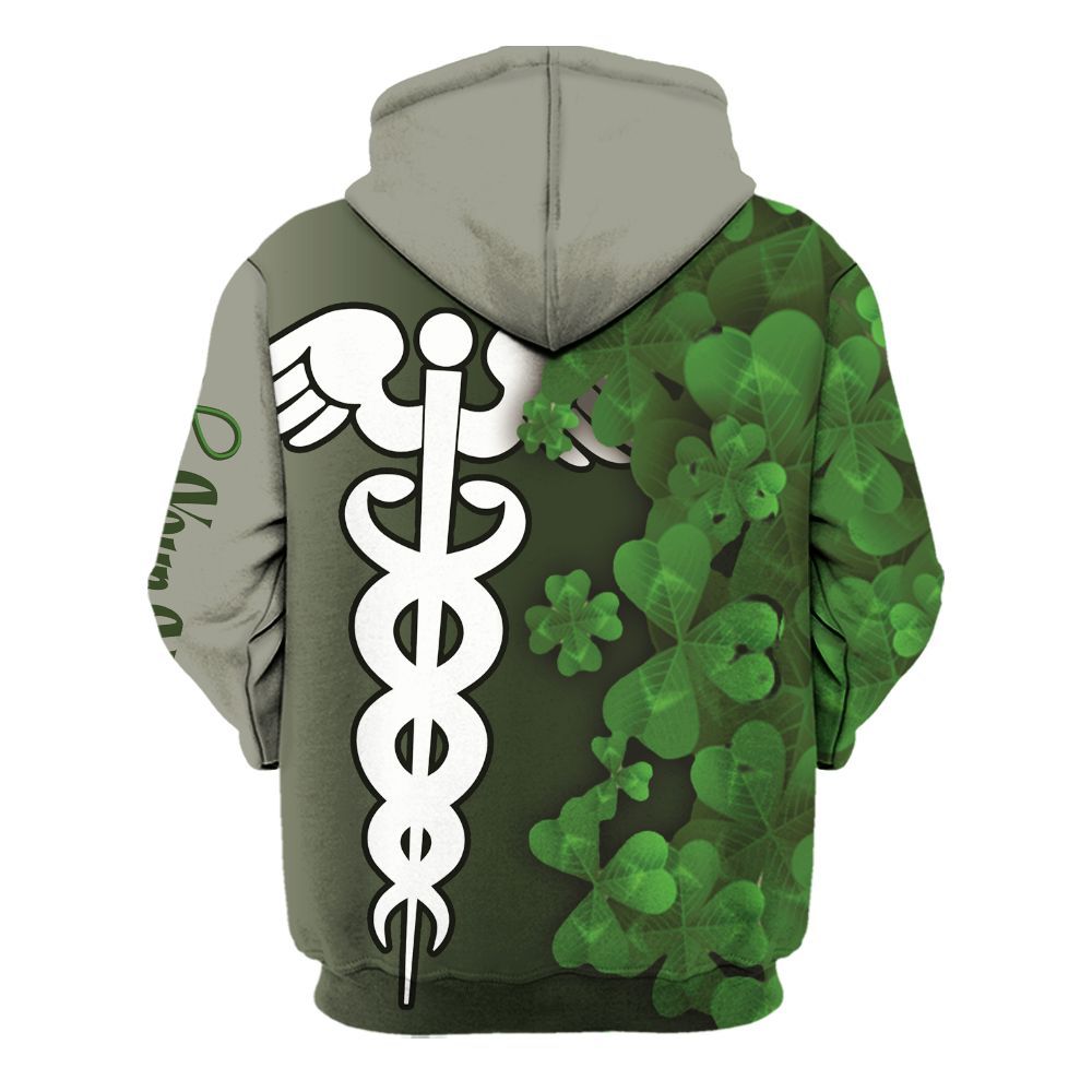 Amare Box Nurse Shirt, Irish Nurse, Custom Name, Nurse St Patrick's Day, Gift For Nurse, Gift For St Patrick's Day Unisex Hoodie