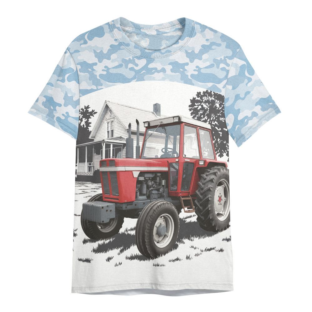 Amare Box Farm Tractor Shirt, Tractor Driver, Tractor Clipart, Love Tractor, Vintage Tractor, Boyl Tractor, Gift For Farm Lover All Over Print Unisex Shirt