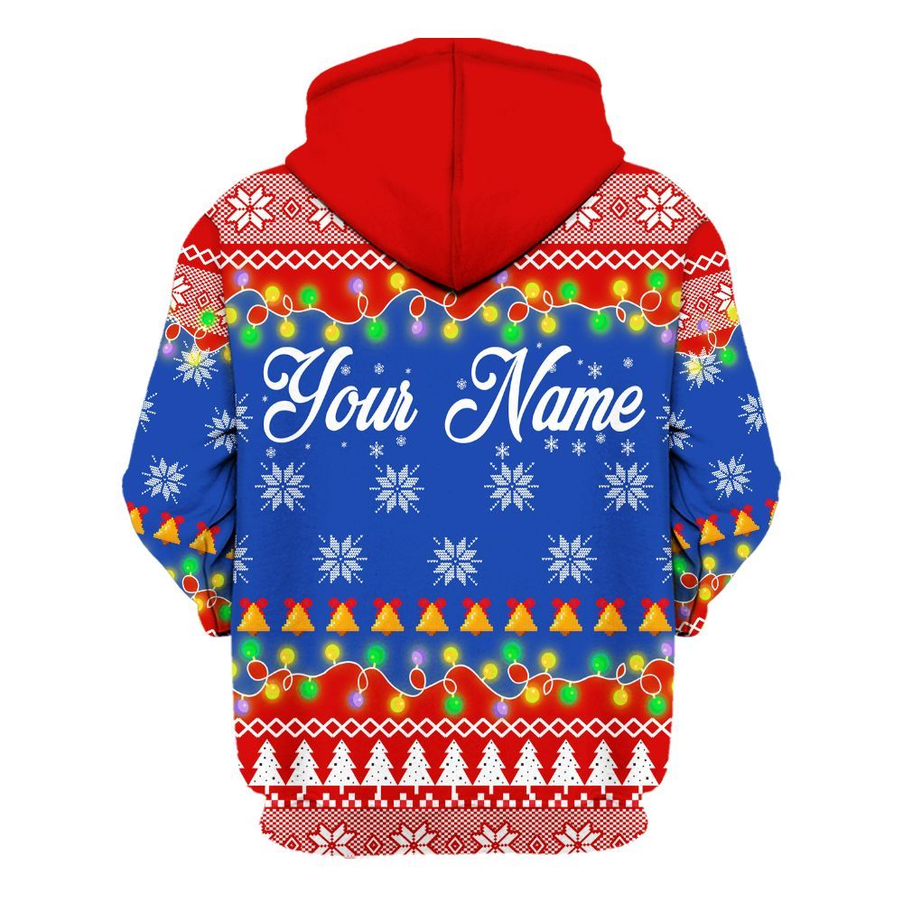 Amare Box Merry Cluckin' Christmas Shirt, Christmas Farm, Cute Chicken Lover, Christmas Unisex Custom Name Gift Shirt Unisex Hoodie