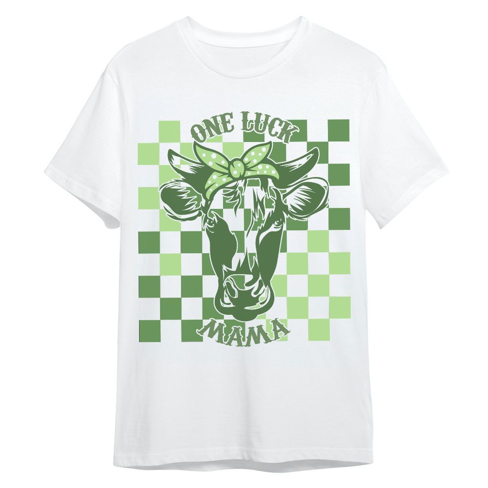 Amare Box Cow Farm Shirt, ST Patrick's Day Cow, One Luck Mama, Funny Cow, Cute Cow, Farm Shirt, Cow Shirt, Holiday Gift For Cow Lover Unisex Shirt