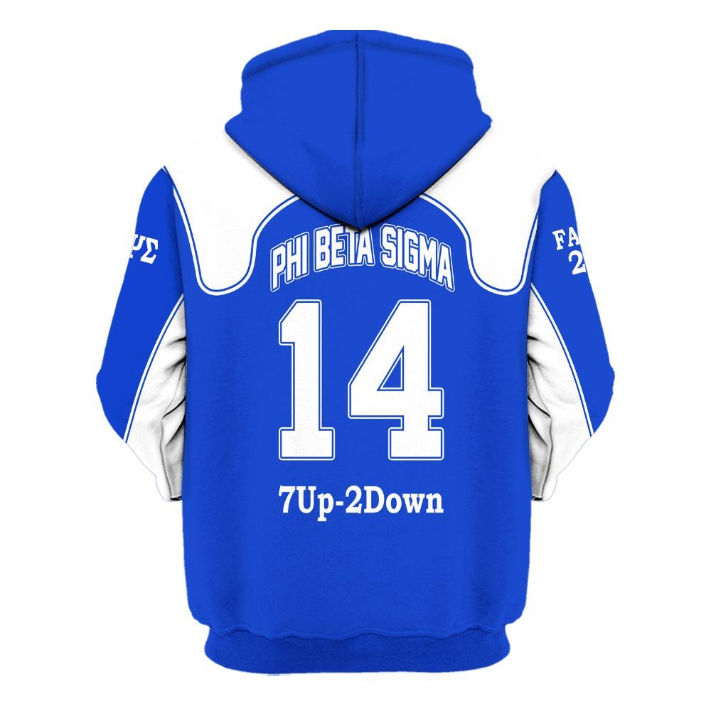 Ireishprint Phi Beta Sigma Custom Chapter Shirt, ΦΒΣ Lettered Racing Style 1914 Fraternity Hoodie