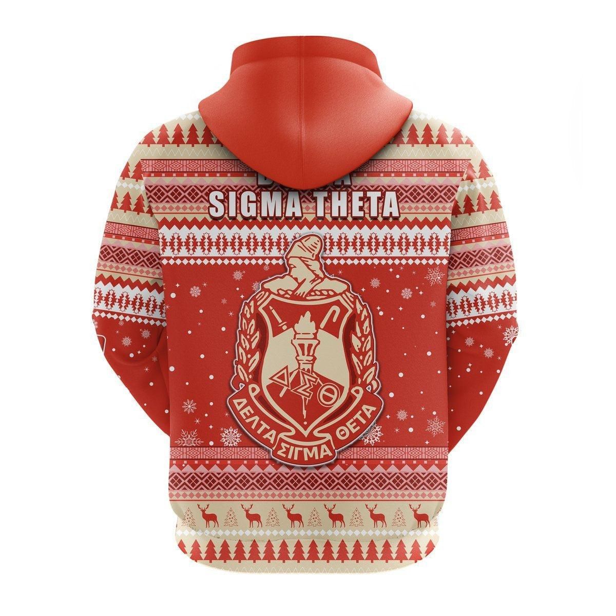 Delta Sigma Theta African Pattern Christmas Hoodie