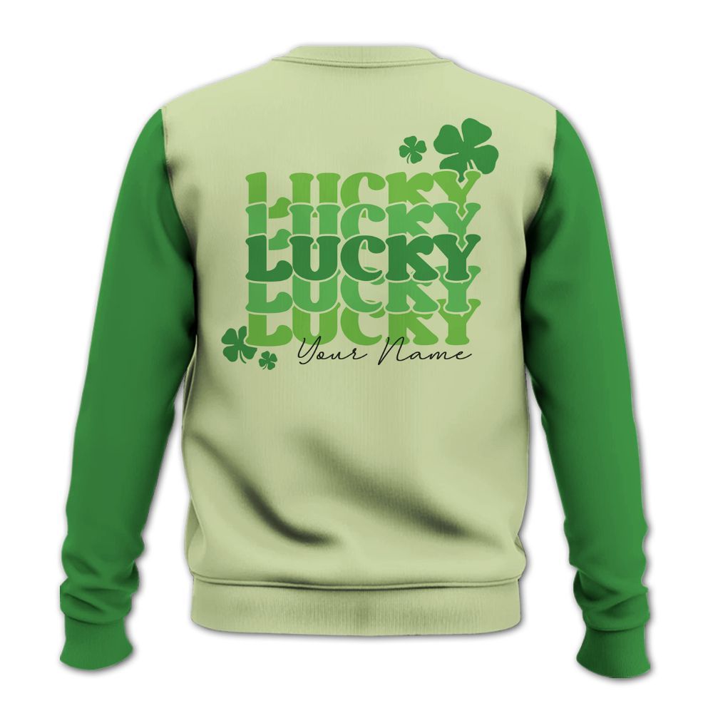 Amare Box Nurse Shirt, Lucky Nurse, Custom Name, Nurse St Patrick's Day, Gift For Nurse, Gift For St Patrick's Day Knitted Sweater