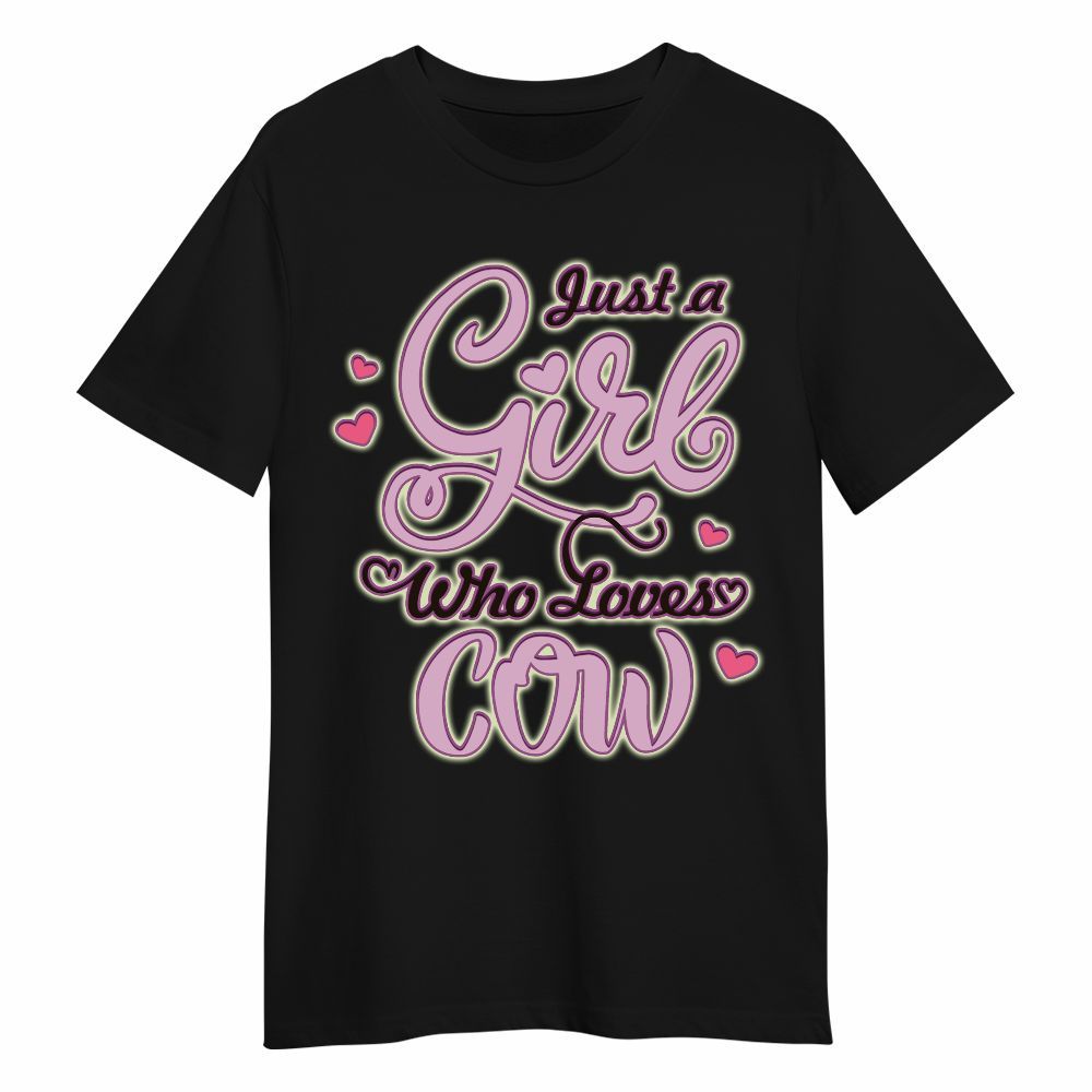 Amare Box Cow Farm Shirt, Just A Girl Who Loves Cow, Cow Lover, Dairy Cow, Cow Shirt, Farm Shirt, Graphic Gift Shirt For Cow Lover Unisex Shirt