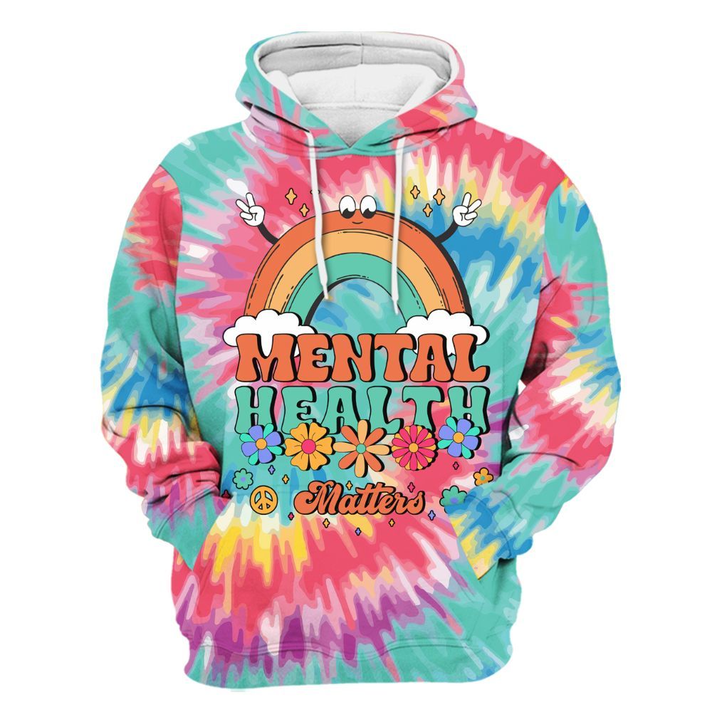 Amare Box Mental Health Matters Shirt, Cute Mental Heath Special Education Awareness Unisex Hoodie