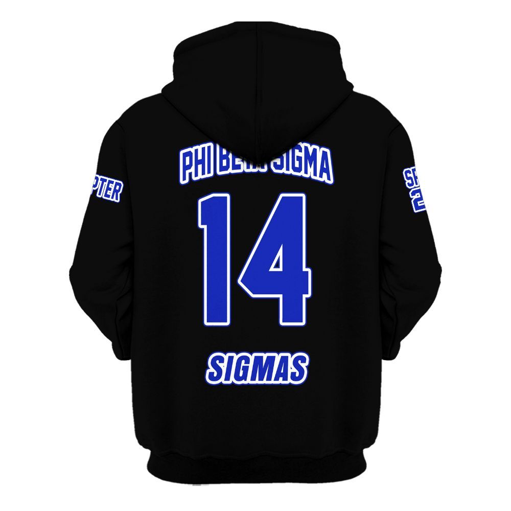 Ireishprint Phi Beta Sigma Custom Chapter Shirt, Personalized Black Royal Blue Shirt Phi Beta Sigma Fraternity Hoodie