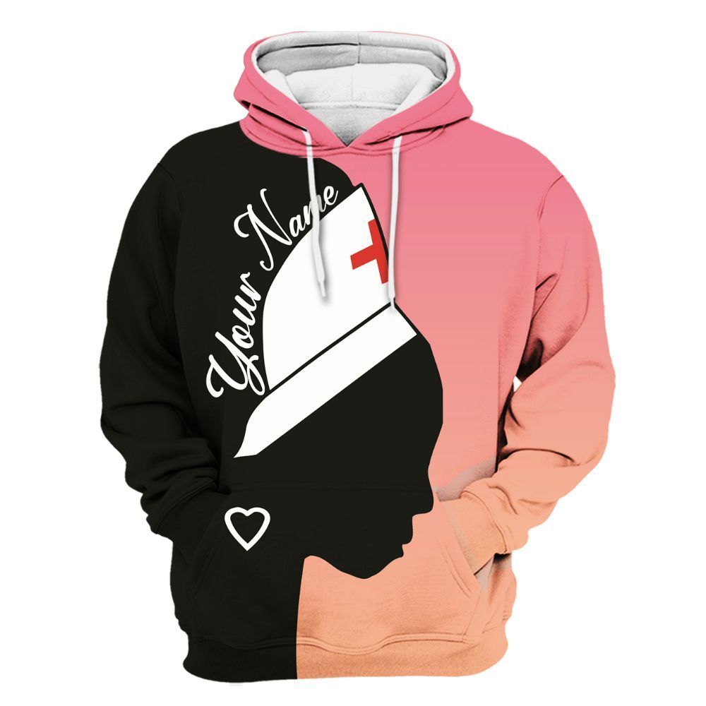 Amare Box Black Nurse Shirt, Black Nurse Crew, Custom Name Shirt, Nurse Clipart, Gift For Black Nurse Unisex Hoodie