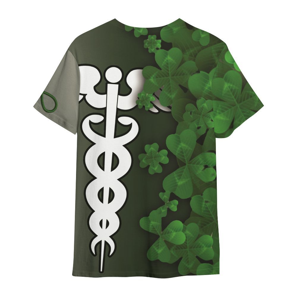 Amare Box Nurse Shirt, Irish Nurse, Custom Name, Nurse St Patrick's Day, Gift For Nurse, Gift For St Patrick's Day All Over Print Unisex Shirt