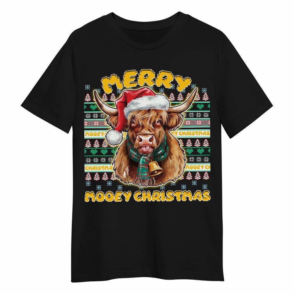Amare Box Mooey Christmas Shirt, Christmas Farm, Cute Cow Lover, Christmas Cow Unisex Gift Shirt Unisex Shirt
