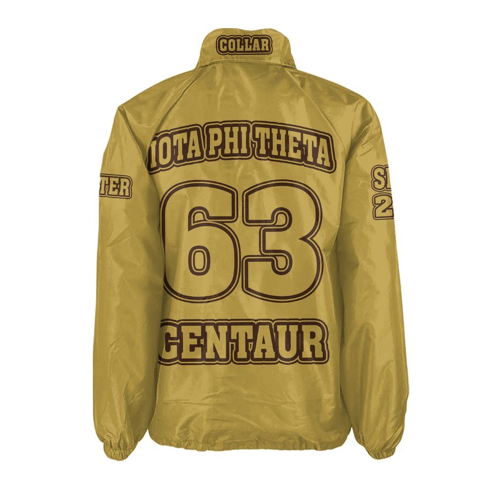 Ireishprint Iota Phi Theta Custom Line Crossing Jacket, Personalized Gilded Gold Jacket Iota Phi Theta Fraternity Crossing Jacket