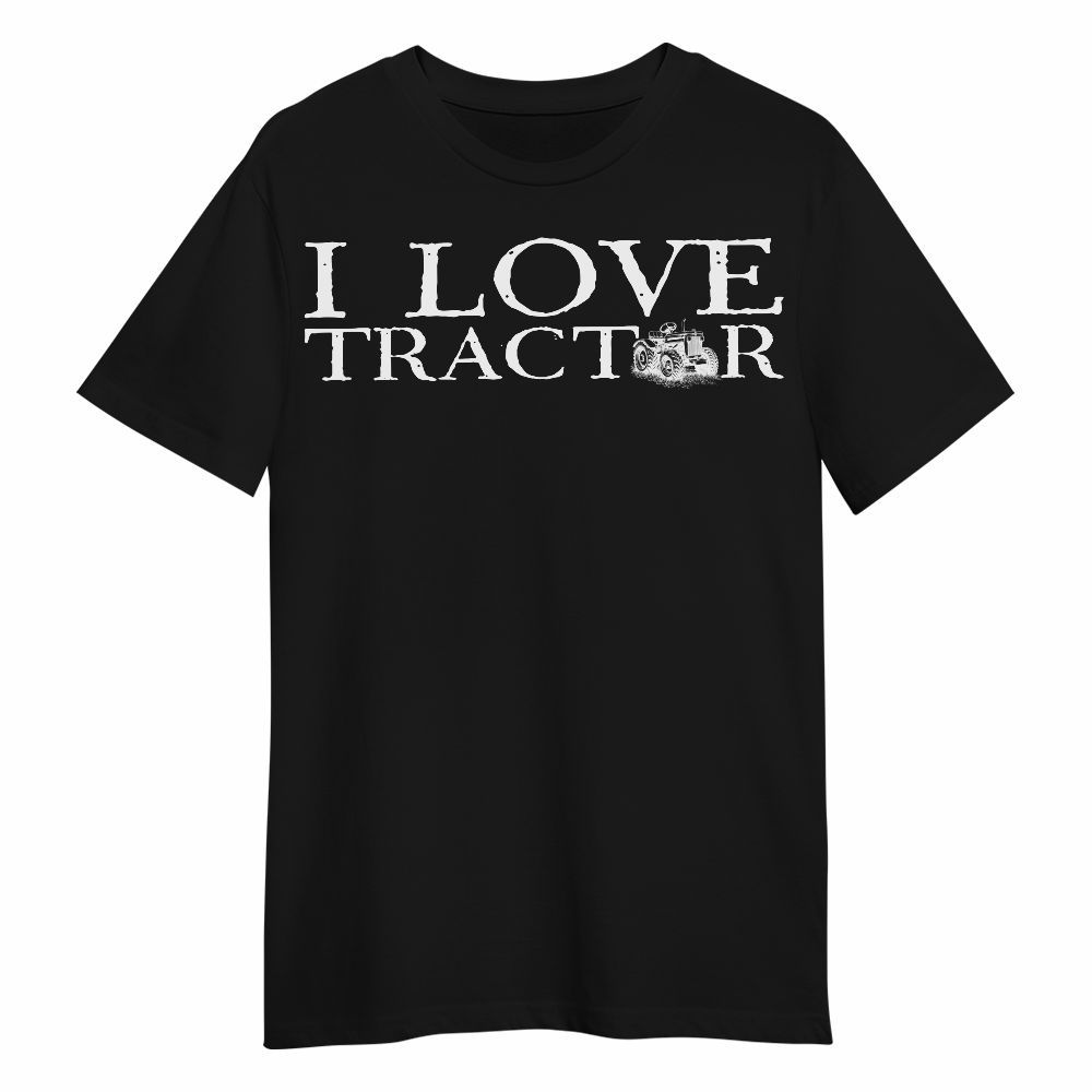 Amare Box Farm Tractor Shirt, I Love Tractor, Tractor Vector Black, Love Tractor, Vintage Tractor, Gift For Loves Farmer Unisex Shirt