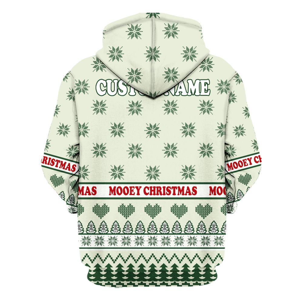 Amare Box Farm Have Yourself A Mooey Christmas Shirt, Christmas Country Farm, Cute Farm Cow, Christmas Unisex Gift Shirt Unisex Hoodie