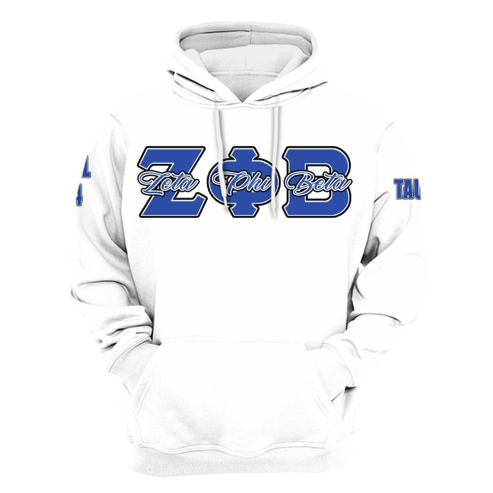 Ireishprint Zeta Phi Beta Custom Chapter Shirt, Personalized Z Phi B White Shirt Zeta Phi Beta Sorority Hoodie