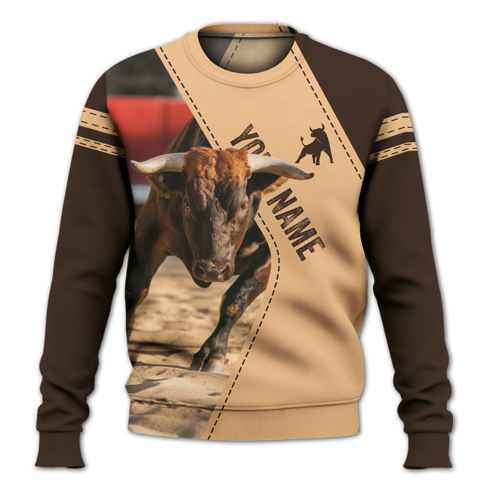 Amare Box Cow Farm Shirt, Muscular Bull, Bull Cattle, Cow Life, Cow Shirt, Farm Shirt, Cow Lover, Custom Name Gift Shirt For Farmer Knitted Sweater