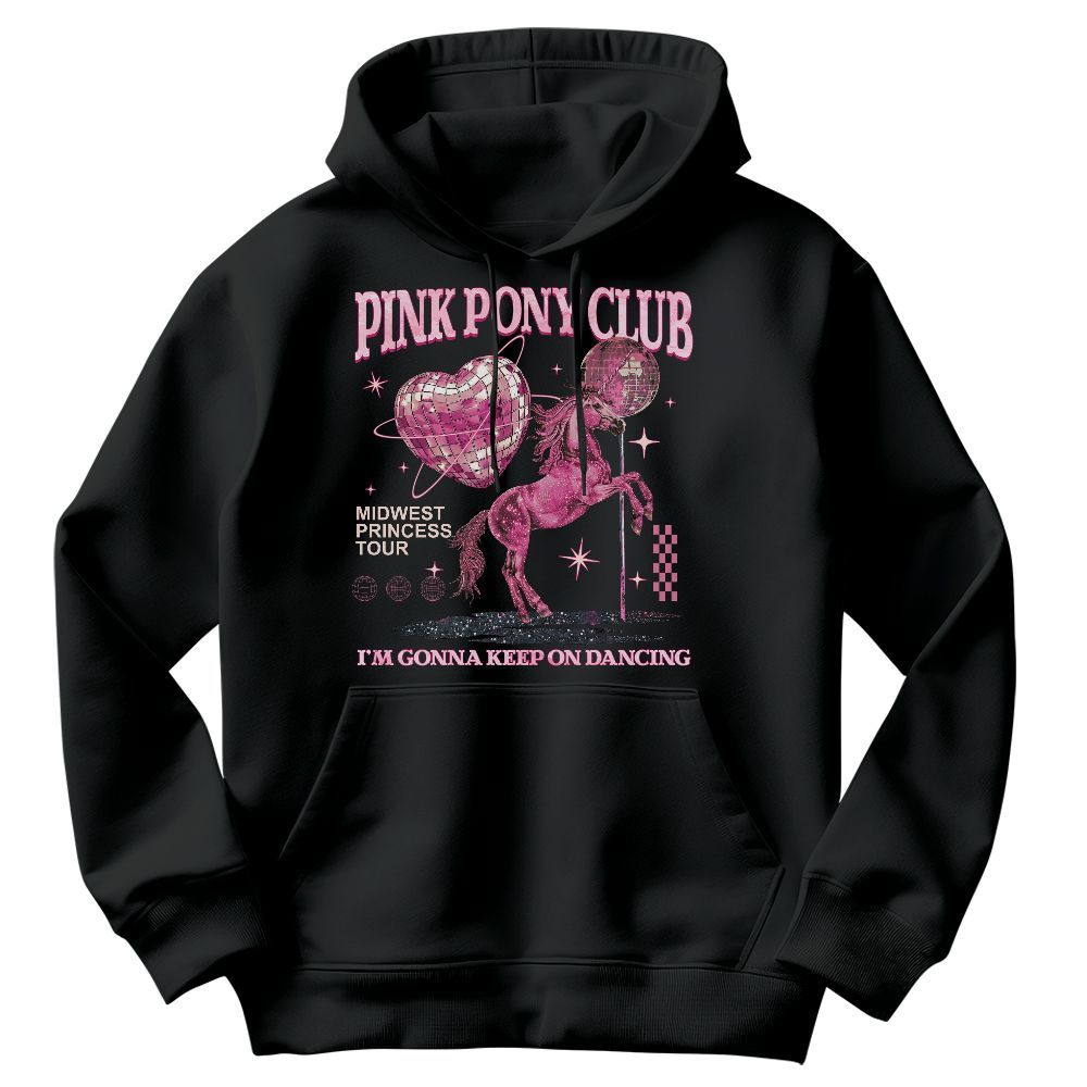 Amare Box Pink Pony Club Shirt, Midwest Princess 2024, Vintage 90s Sapphic Lesbian WLW Pride Gift Unisex Hoodie