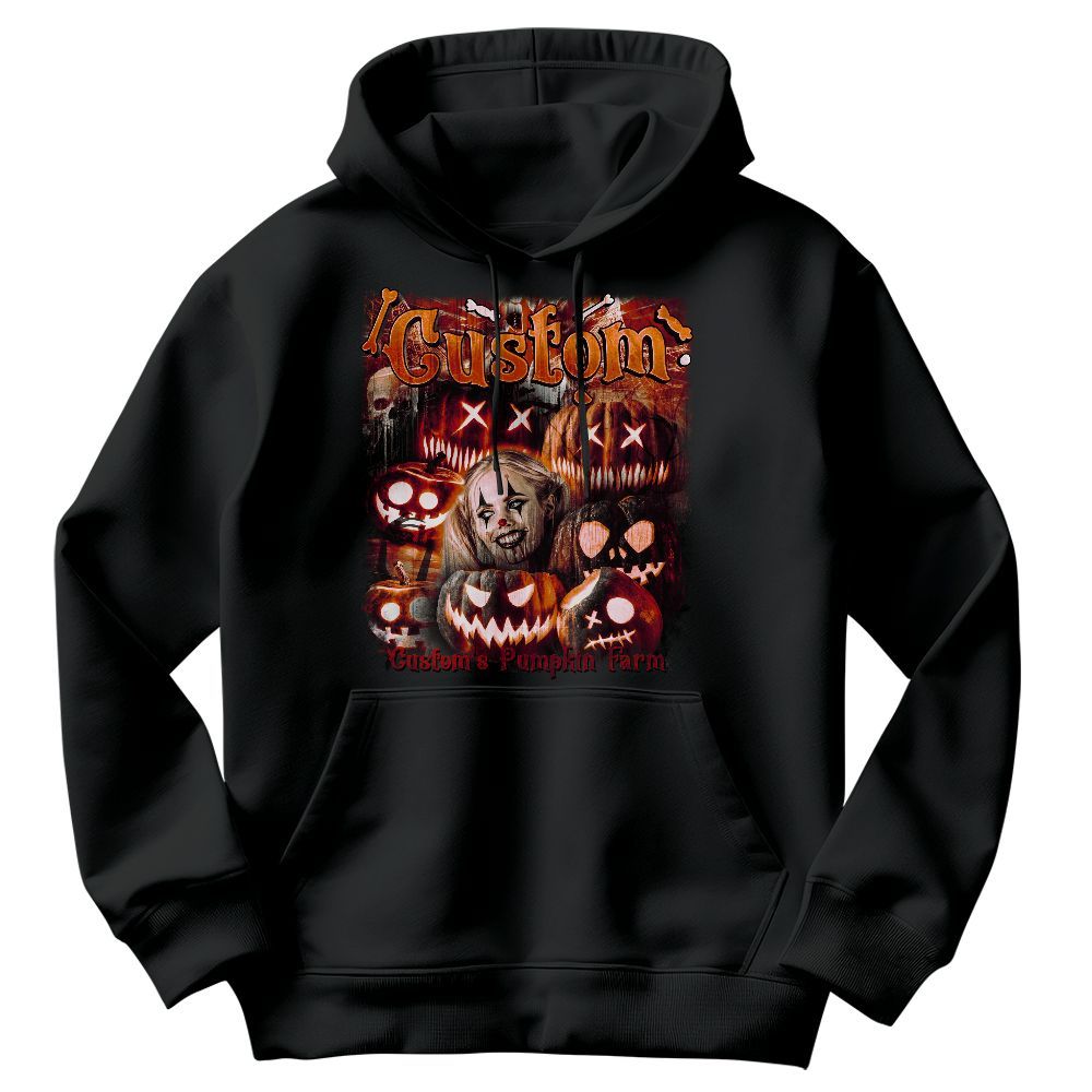 Amare Box Custom Your Own Halloween Bootleg 90s Custom Name, Face Shirt, Retro Vintage Halloween Girl Unisex Hoodie