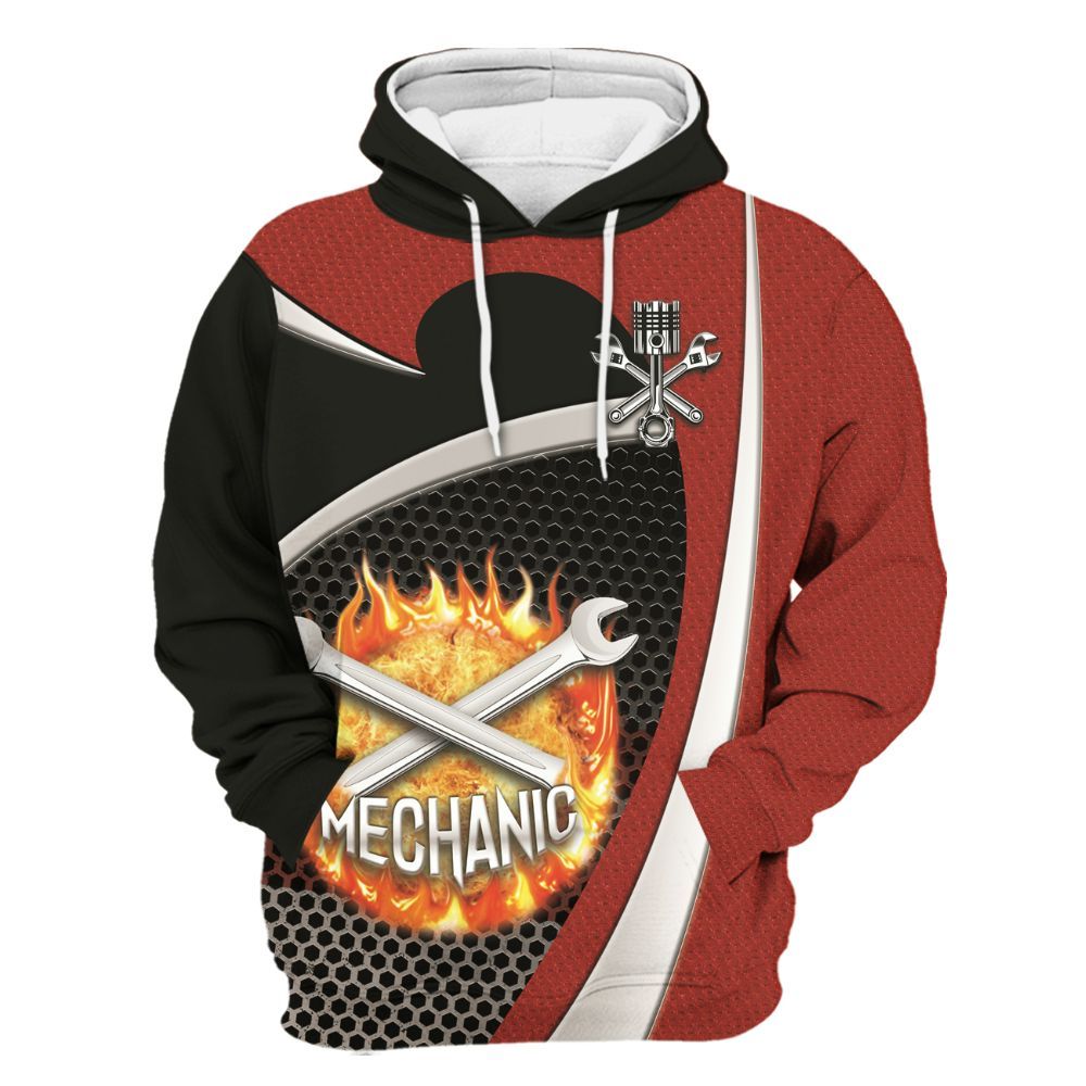 Amare Box Not Yelling Just Talk All Over Printed Mechanic Unisex Gift For Mechanics Men And Women Unisex Hoodie