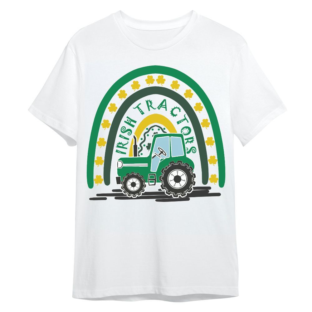 Amare Box Farm Tractor Shirt, Irish Tractors, Patrick's Day, Tractor Clipart, Gift For Farm Lover, Gift For Patrick's Day Unisex Shirt
