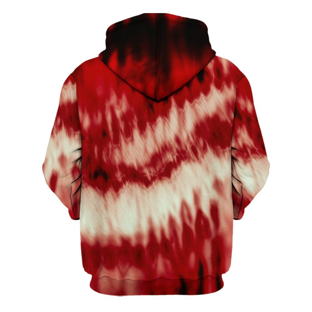 Amare Box Horror Clown Slasher Halloween Sublimated Tie Dye Shirt, Halloween Hockey Mask Goth Blood Unisex Hoodie