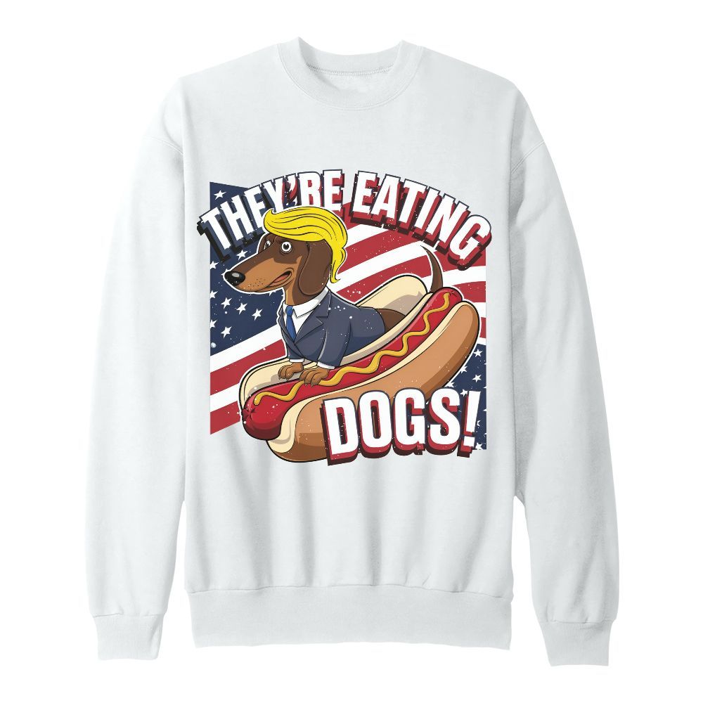 Amare Box They Are Eating, Dogs Protect Shirt, Debate 2024 Shirt, US Election Gift, Retro Debate Unisex Sweatshirt