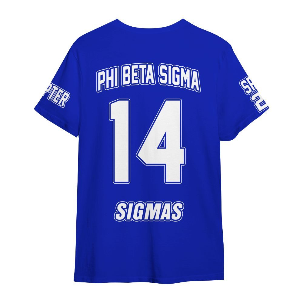 Ireishprint Phi Beta Sigma Custom Chapter Shirt, Personalized Royal Blue Shirt Phi Beta Sigma Fraternity Shirt