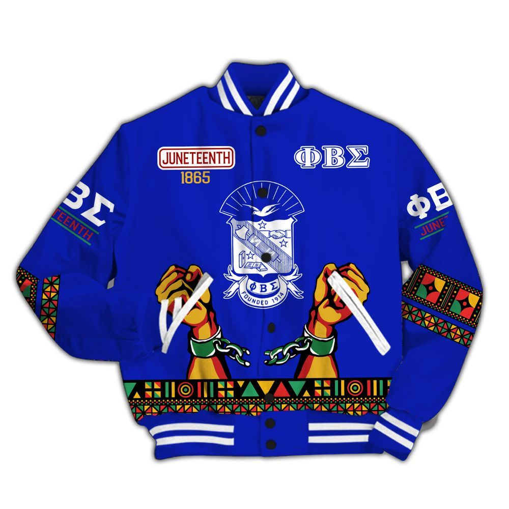 Ireishprint ΦΒΣ Varsity Jacket, Juneteenth Dove Varsity Jacket ΦΒΣ Fraternity Jacket
