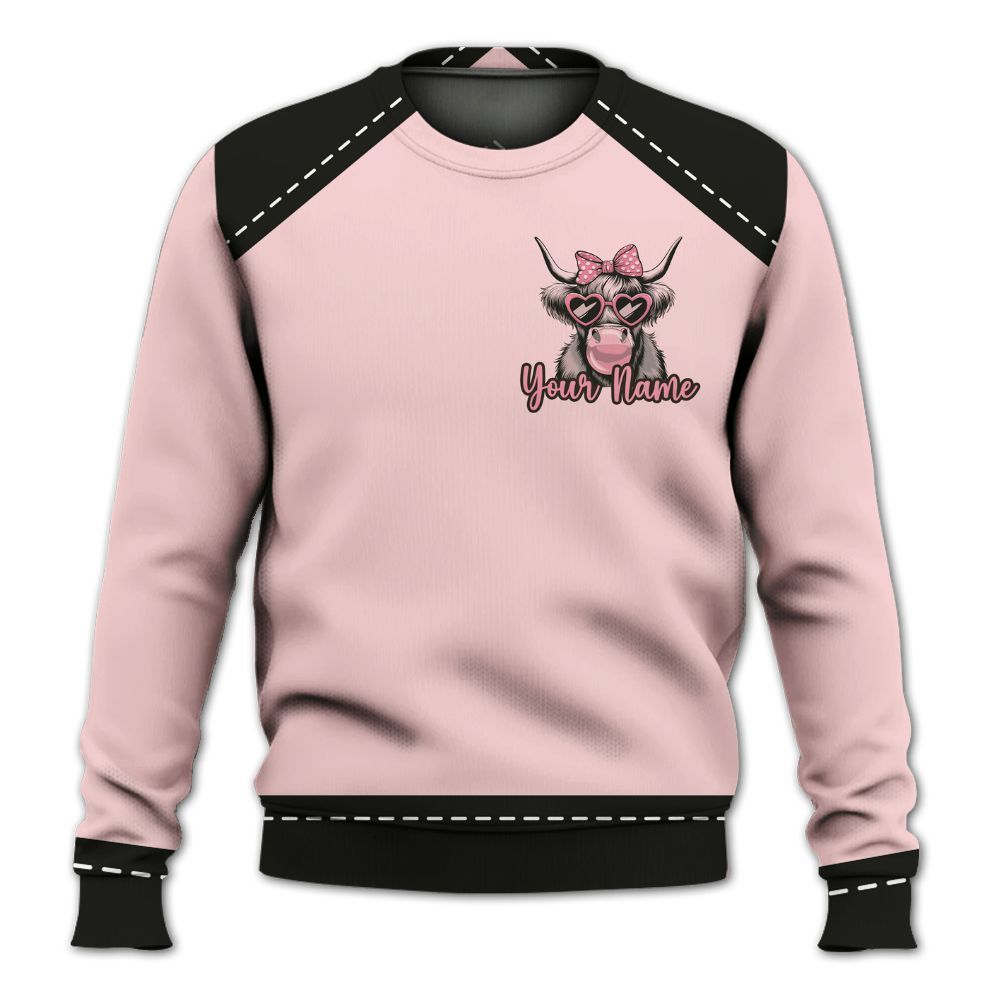 Amare Box Cow Farm Shirt, Attitude Who Knew, Funny Cow, Cute Cow, Cow Shirt, Farm Shirt, Cow Lover, Custom Name Gift Shirt For Farmer Knitted Sweater