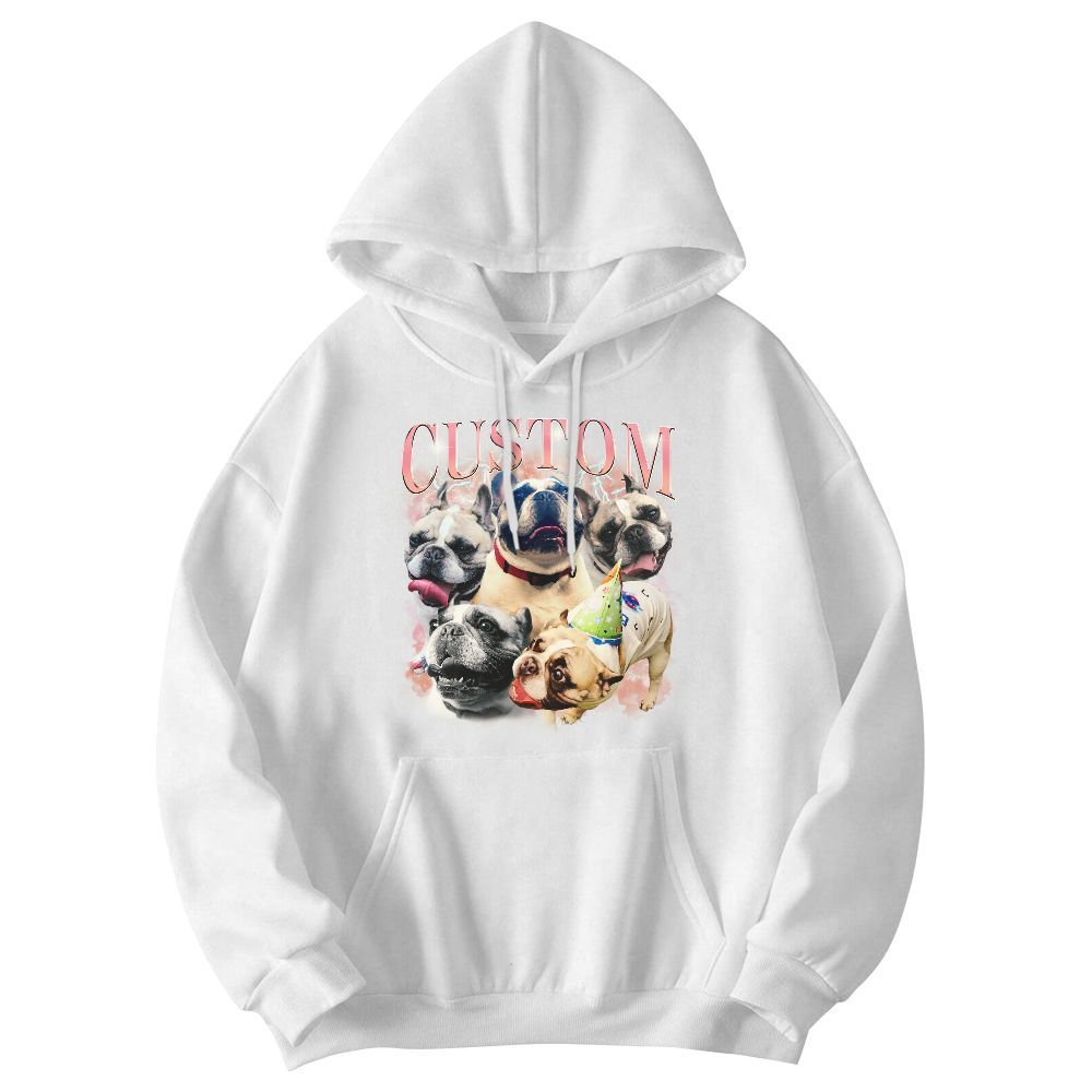 Amare Box Custom Dog Cat Bootleg Shirt, Custom Your Photo Bootleg Rap Tee Retro Pet Bootleg Unisex Hoodie