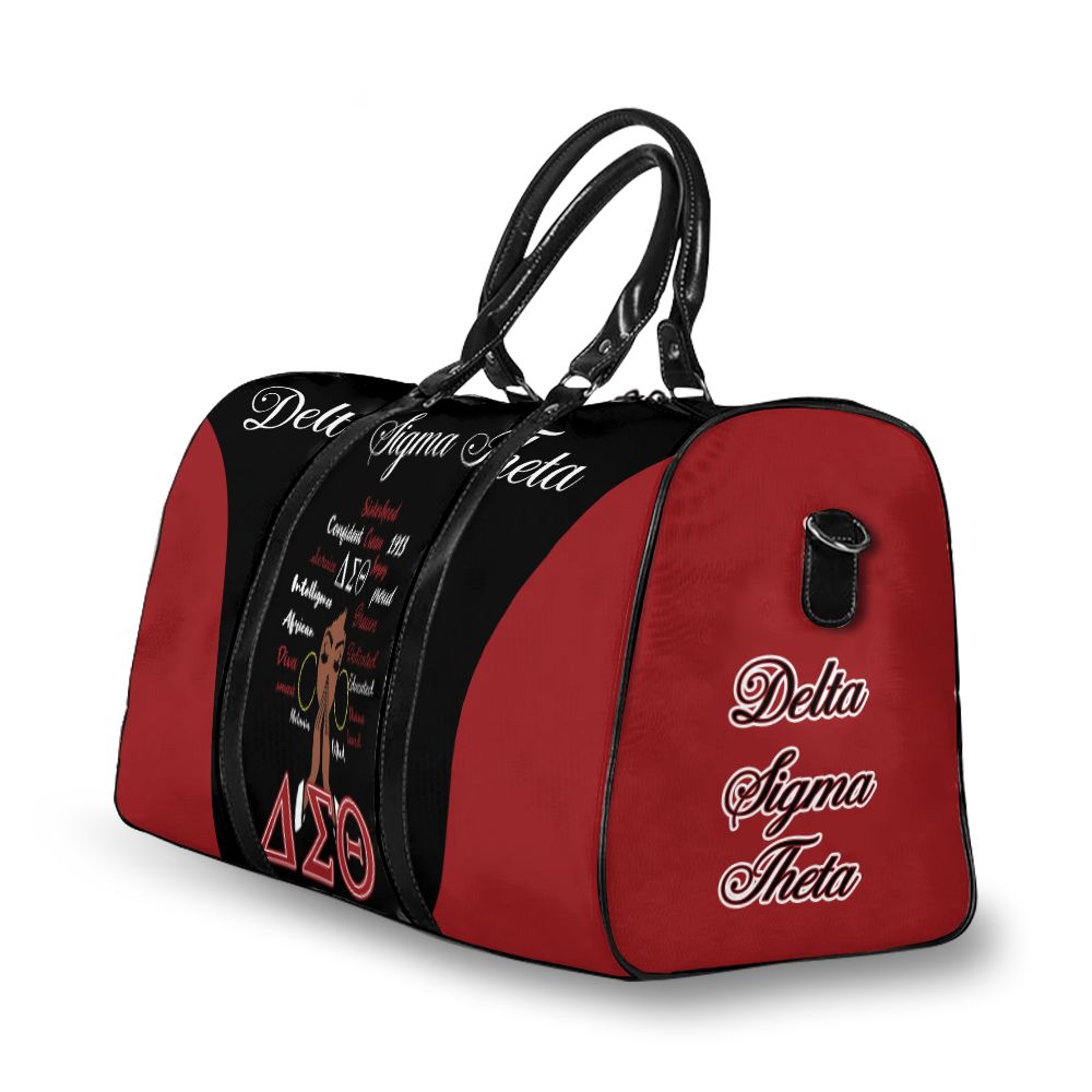 Ireishprint Delta Sigma Theta Travel Bag, Delta Sigma Theta Pray Girl Stylized Sorority Bag