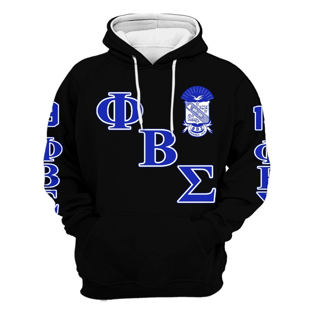 Ireishprint Phi Beta Sigma Shirt, Dove Black Royal Blue Shirt Phi Beta Sigma Fraternity Hoodie