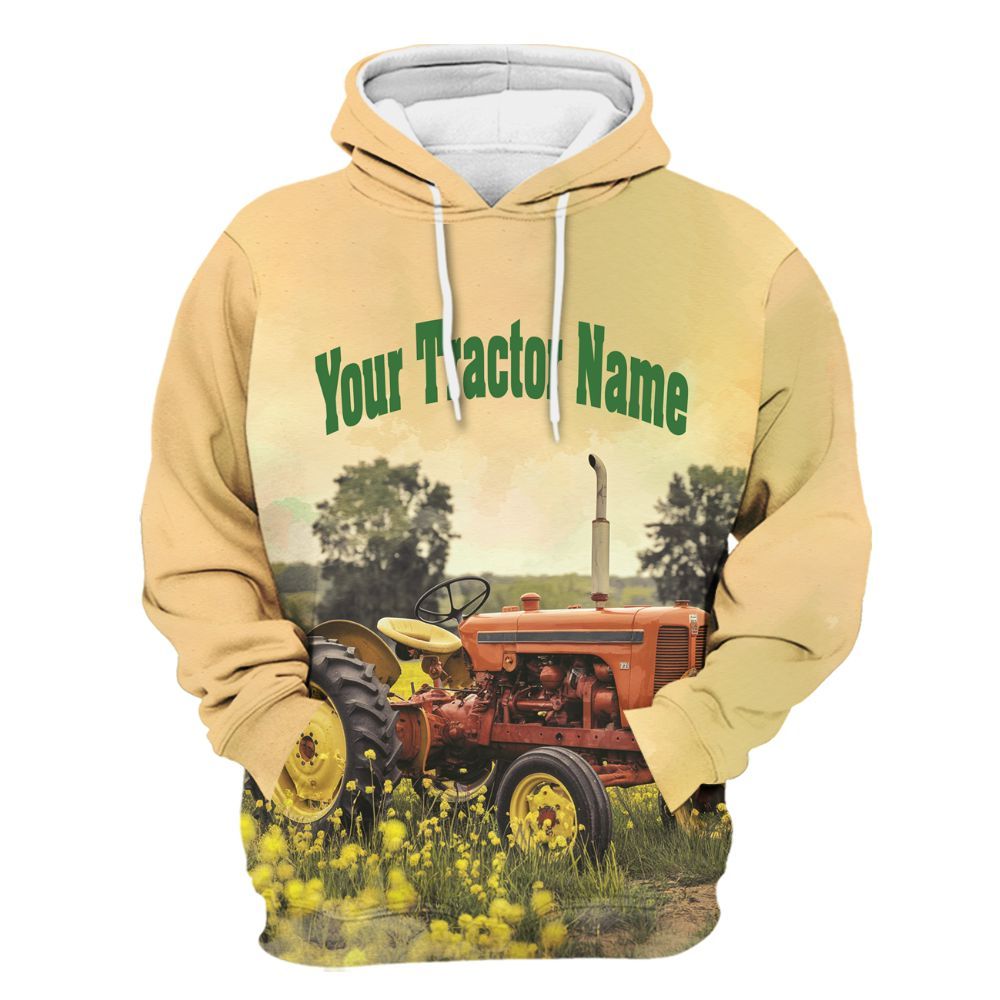 Amare Box Farm Tractor Shirt, I Love Tractor, Custom Tractor Name Shirt, Tractor Clipart, Love Tractor, Vintage Tractor, Girl Tractor, Gift For Farm Lover Unisex Hoodie