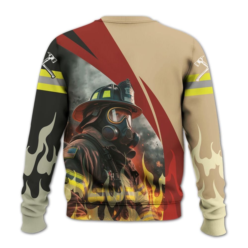 Amare Box Firefighter Shirt, Dramatic Firefighter, Rescue Heroes, Firefighter Shirt, Fireman Shirt, Custom Name Gift Shirt For Man Knitted Sweater