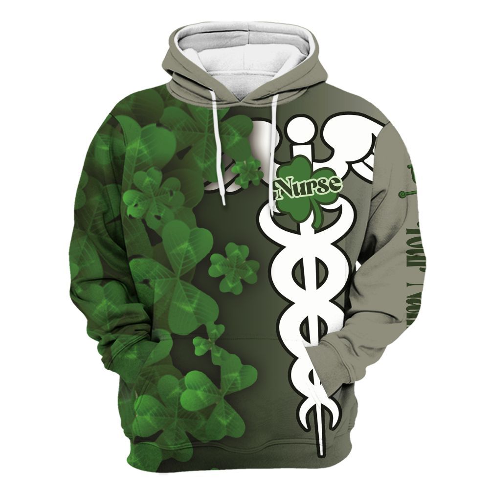 Amare Box Nurse Shirt, Irish Nurse, Custom Name, Nurse St Patrick's Day, Gift For Nurse, Gift For St Patrick's Day Unisex Hoodie