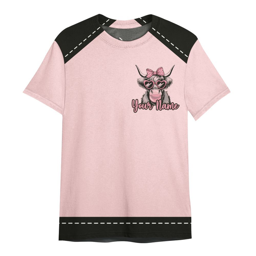 Amare Box Cow Farm Shirt, Attitude Who Knew, Funny Cow, Cute Cow, Cow Shirt, Farm Shirt, Cow Lover, Custom Name Gift Shirt For Farmer All Over Print Unisex Shirt