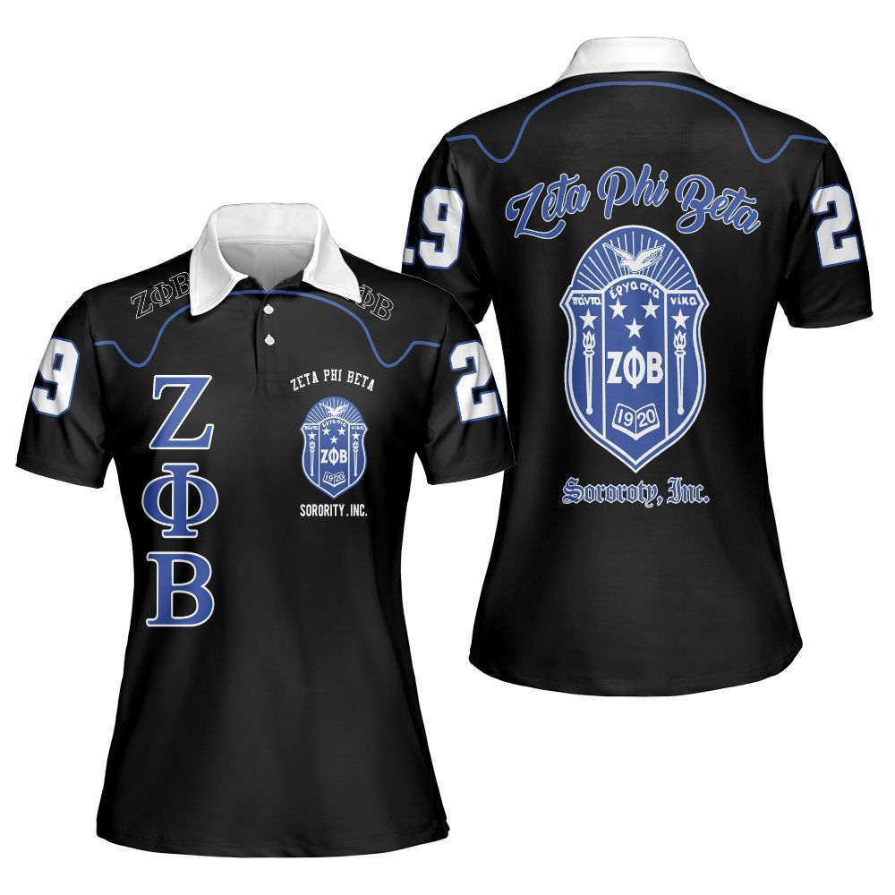 Ireishprint Zeta Phi Beta Polo Shirt, Zeta Phi Beta Dove Z-Phi-B Zeta Phi Beta Sorority Polo Shirt