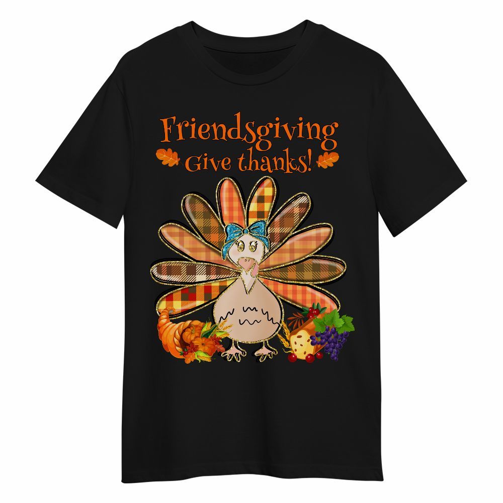 Amare Box Thanksgiving Turkey Shirt, Grand Millennial Thanksgiving Friendgiving Give Thanks Design Gift For Fan Unisex Shirt