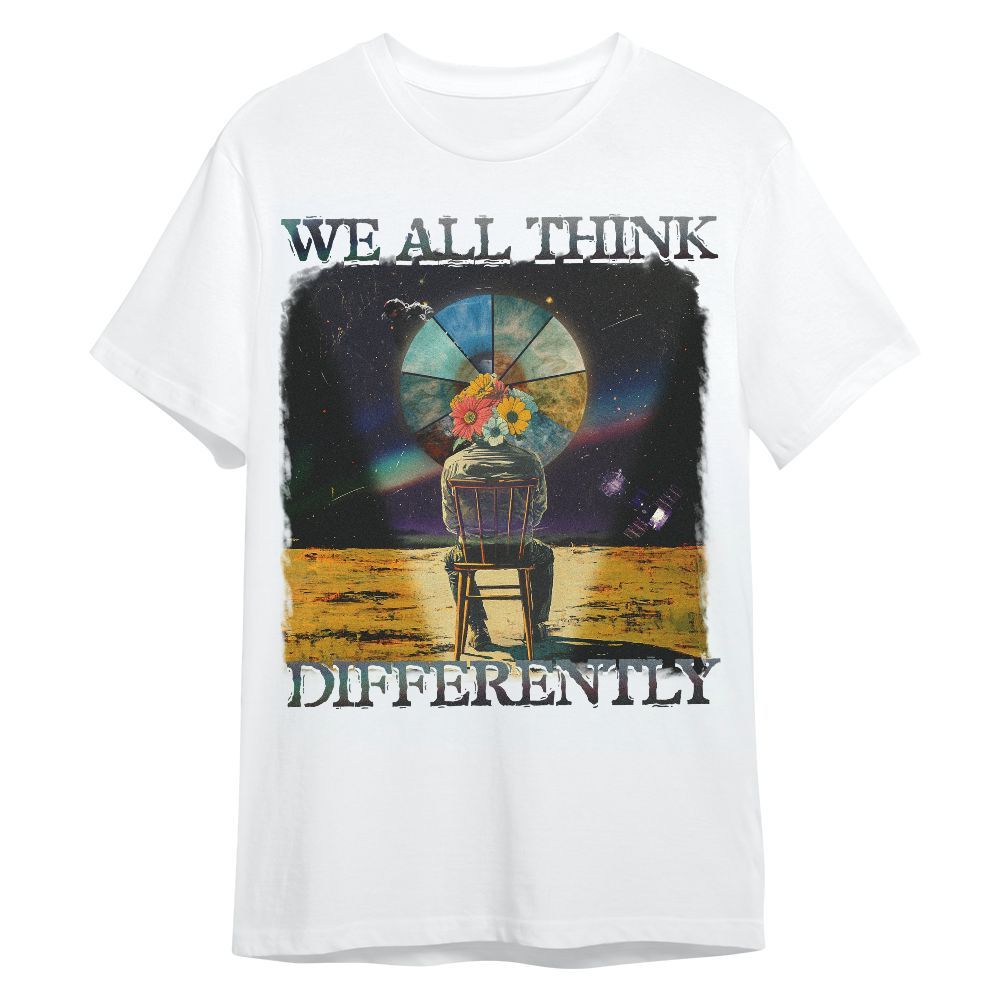 Amare Box We All Think Differently Autism Awareness Shirt, Neurodiversity SPED Team Language Therapist Unisex Shirt