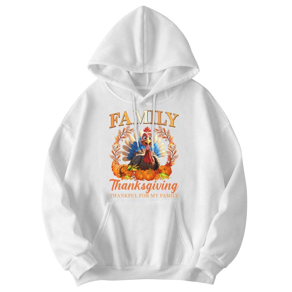 Amare Box Thanksgiving Shirt, Thanksgiving 2024 Thankful For My Family Group Autumn Turkey Gift For Fan Unisex Hoodie