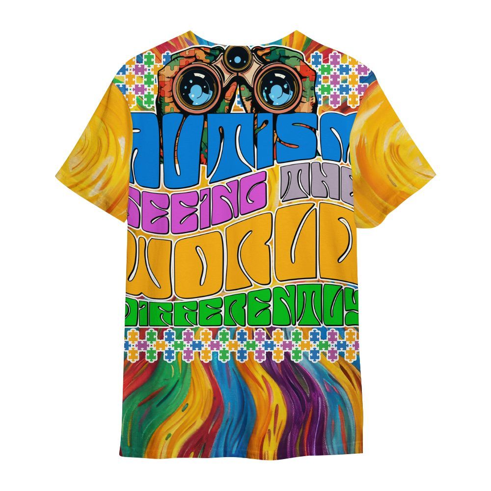 Amare Box Autism Seeing The World Autism Awareness Shirt, Mental Heath Special Education All Over Print Unisex Shirt
