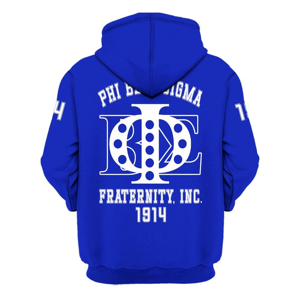 Ireishprint Phi Beta Sigma Shirt, Royal Blue Shirt Phi Beta Sigma Fraternity Hoodie