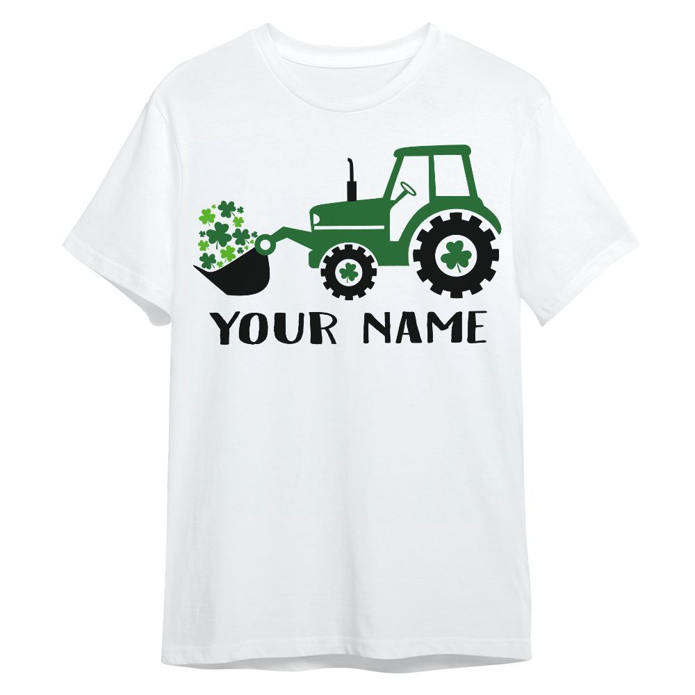 Amare Box Farm Tractor Shirt, St Patrick's Day Tractor, Custom Name, Love Tractor, Tractor Clipart, Gift For Farm Lover Unisex Shirt