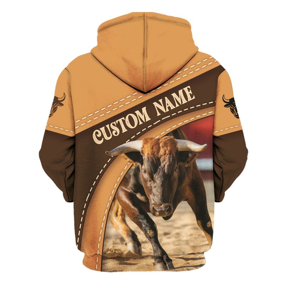 Amare Box Cow Farm Shirt, Muscular Brown Bull, Bull Life, Cow Life, Cow Shirt, Farm Shirt, Cow Lover, Custom Name Gift Shirt For Farmer Unisex Hoodie