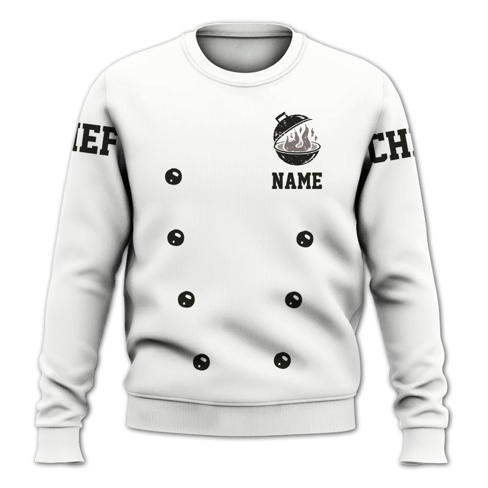 Amare Box Cooking Shirt, Real Men Smell Like BBQ, Funny Cook, Chef Shirt, Baking Shirt, Cook Lover, Custom Name Gift Shirt For Chef Knitted Sweater