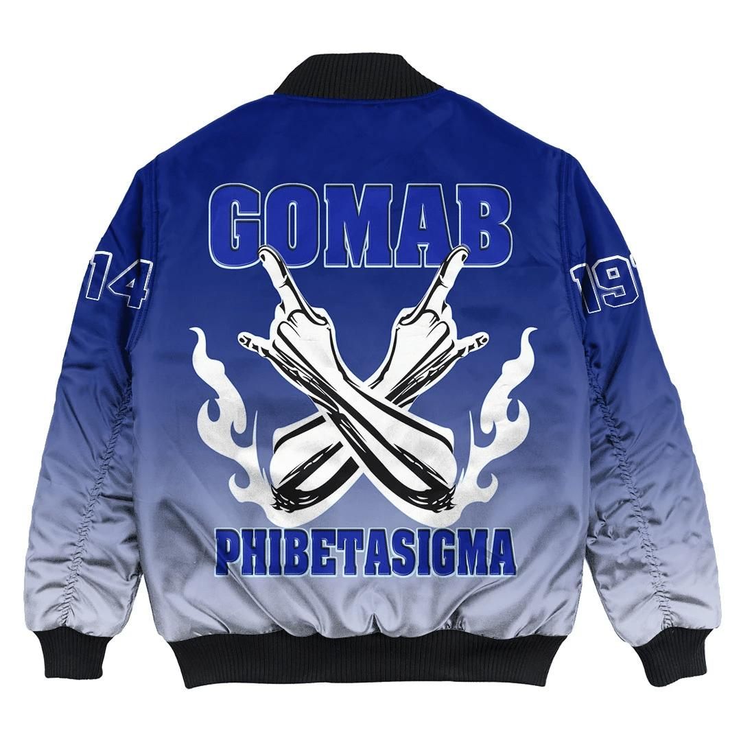 Africa Zone Jacket - Phi Beta Sigma Gradient Bomber Jackets A31