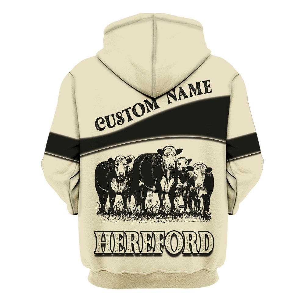Amare Box Cow Farm Shirt, Cow Crew Farm, Hereford Cow, Farm Cow, Cow Shirt, Farm Shirt, Cow Lover, Custom Name Gift Shirt For Farmer Unisex Hoodie