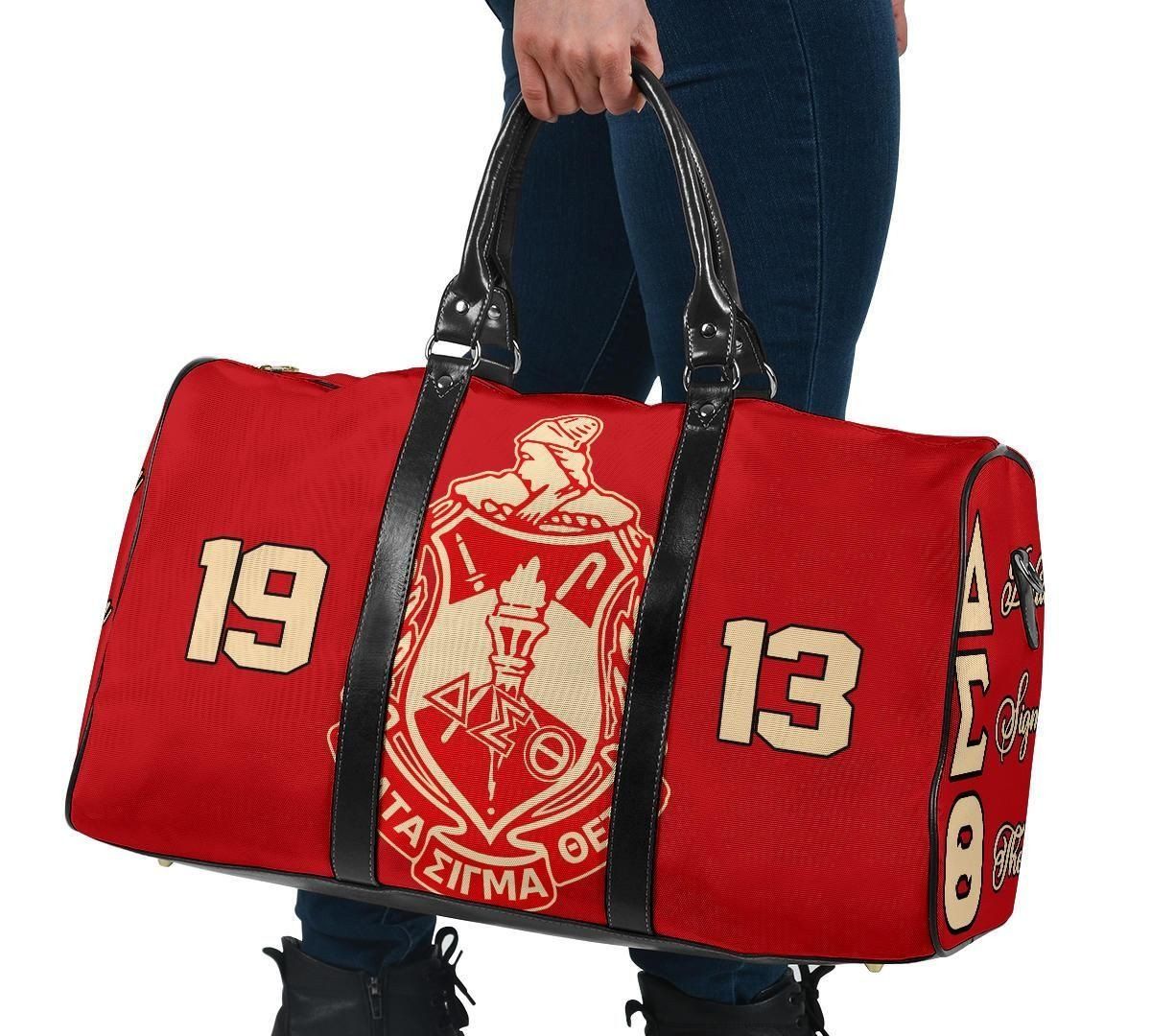 Ireishprint Delta Sigma Theta Travel Bag, Red Delta Sigma Theta Sorority Travel Bag Since 1913 Sorority Bag
